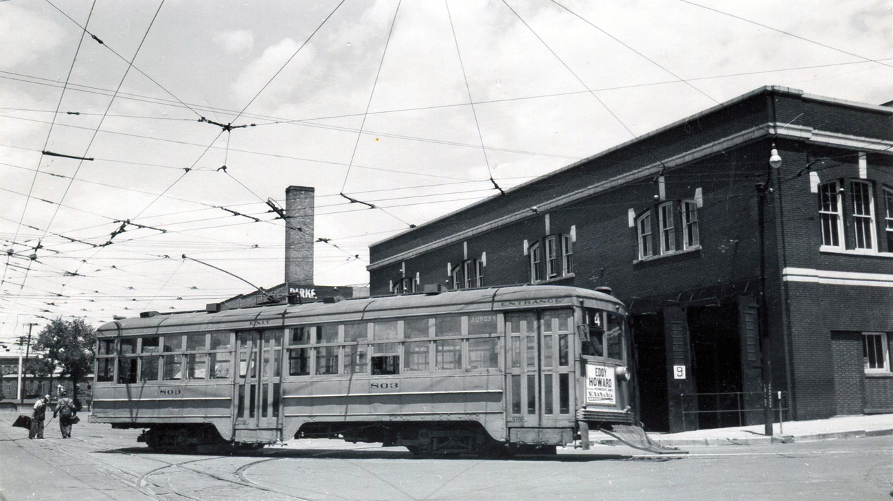 Denver, Denver Tramways 4-axle motor car Br. 803