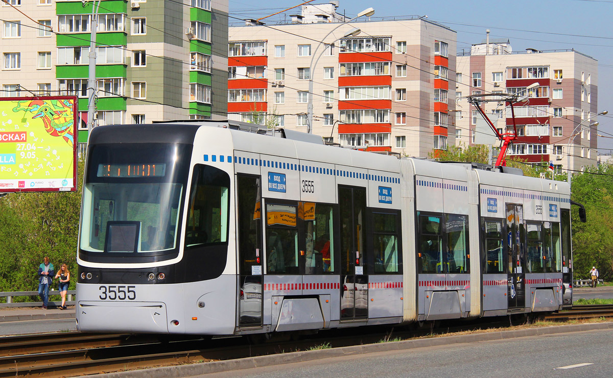 Moscou, 71-414 (Pesa Fokstrot) N°. 3555 Moscou, 71-414 (Pesa Fokstrot) N°. 3555