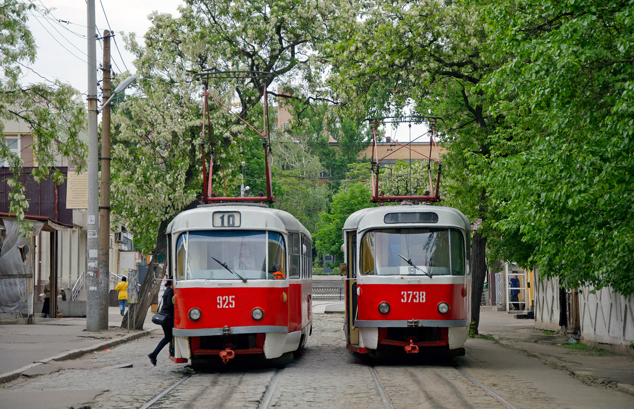 Данецк, Tatra T3SU № 925; Данецк, Tatra T3SU (двухдверная) № 3738