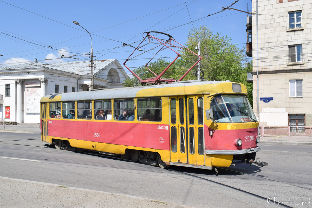 Волгоград, Tatra T3SU (двухдверная) № 2596