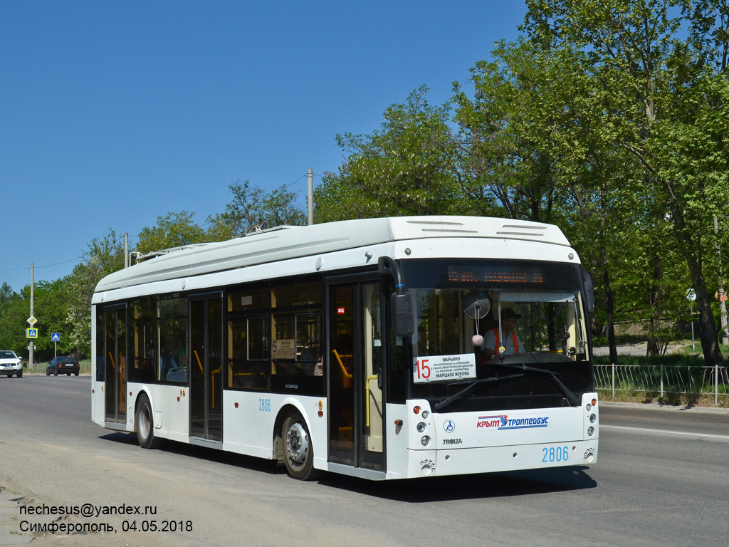 Крымский троллейбус, Тролза-5265.03 «Мегаполис» № 2806; Крымский троллейбус — Движение троллейбусов без КС (автономный ход)