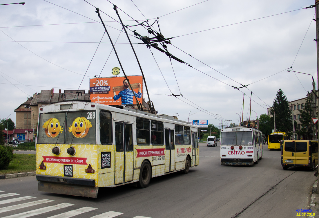 Черновцы, Škoda 14Tr89/6 № 289; Черновцы, Škoda 14Tr89/6 № 292