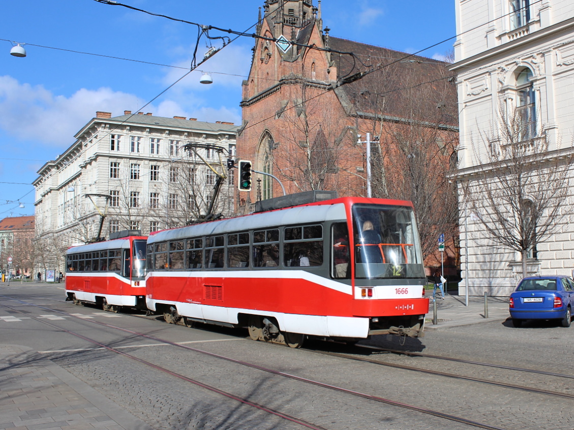 Брно, Tatra T3R (1995) № 1666
