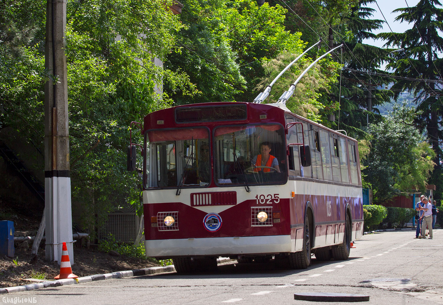 Севастополь, ЗиУ-682Г [Г00] № 1025; Крымский троллейбус — XVIII Всероссийский конкурс профессионального мастерства «Лучший водитель троллейбуса». (Ялта 17-18 мая 2018)