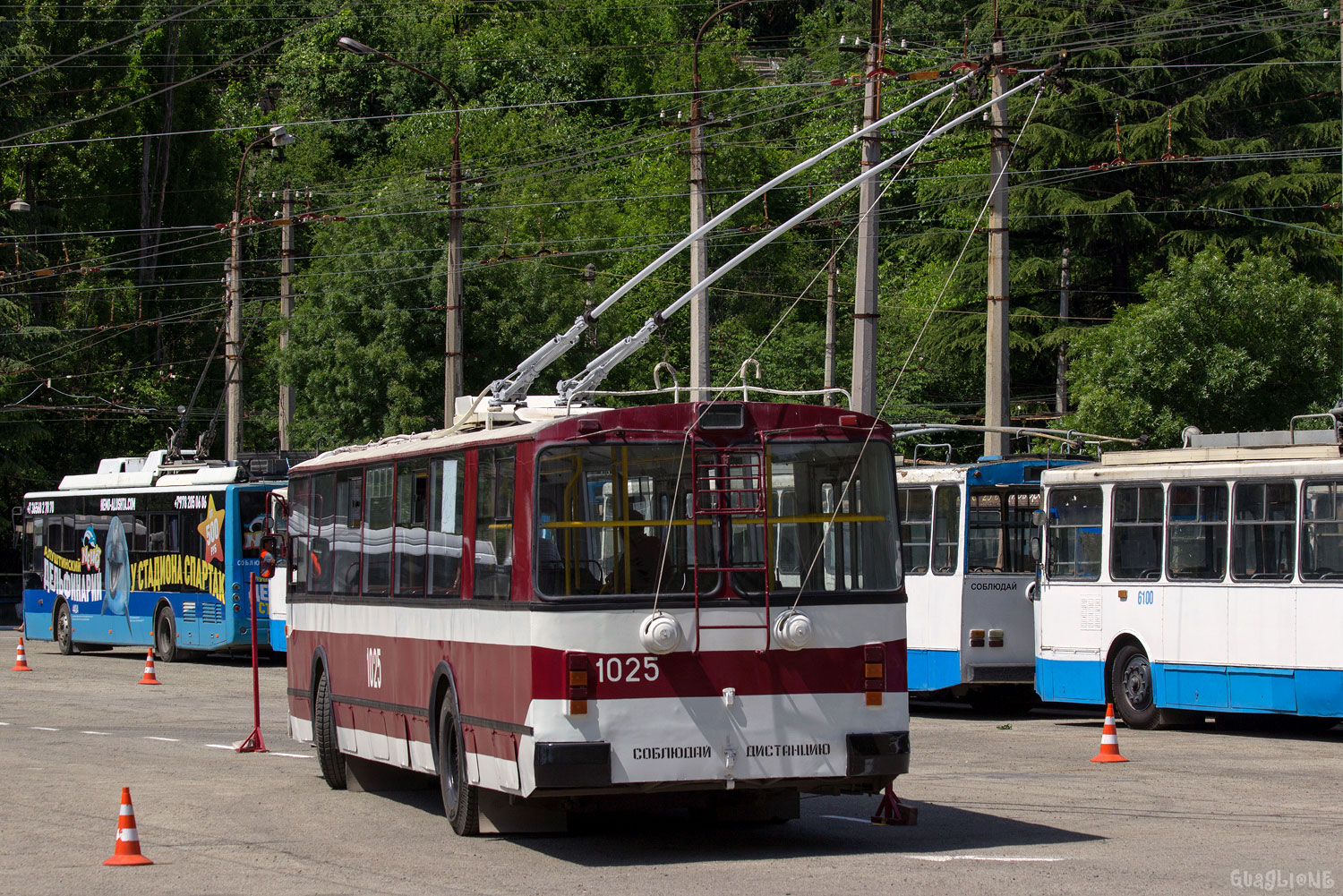 Севастополь, ЗиУ-682Г [Г00] № 1025; Крымский троллейбус — XVIII Всероссийский конкурс профессионального мастерства «Лучший водитель троллейбуса». (Ялта 17-18 мая 2018)