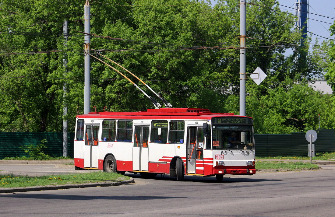 Харьков, Škoda 14Tr17/6M № 3105