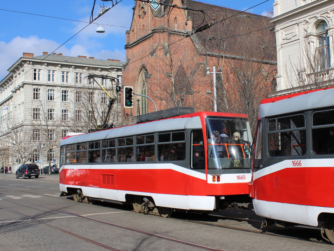 Брно, Tatra T3R (1995) № 1665