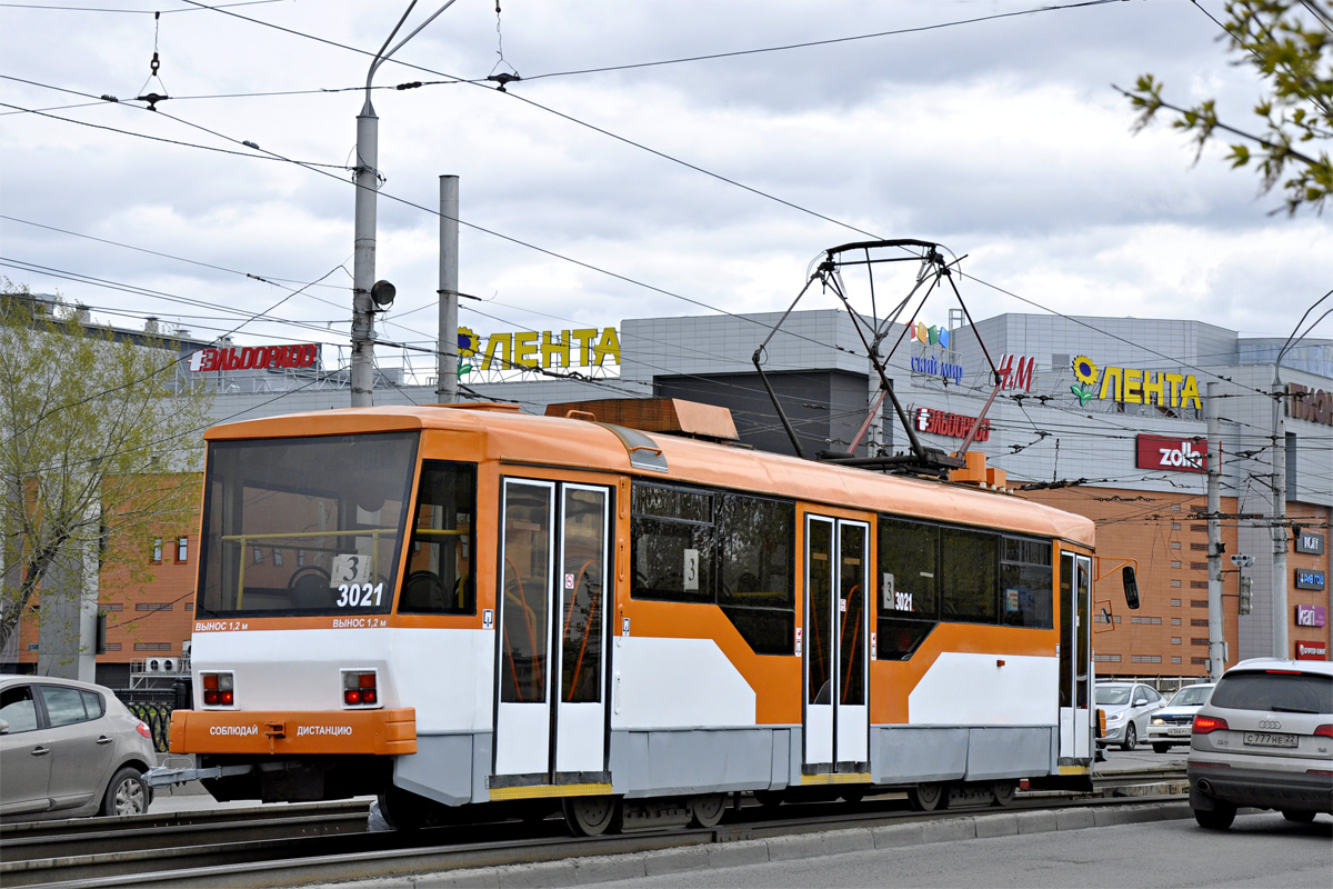 Барнаул, Tatra T3SU КВР Барнаул № 3021