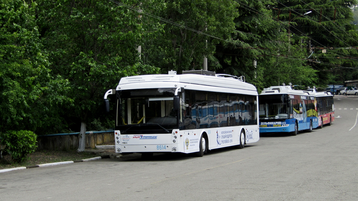 Troleibuzul din Crimeea, Trolza-5265.05 “Megapolis” Nr. 8614; Troleibuzul din Crimeea — XVIII All-Russian competition of professional skills "The best trolleybus driver". (Yalta May 17-18, 2018)