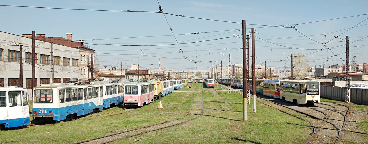 Магнитогорск, 71-605 (КТМ-5М3) № 2116; Магнитогорск, 71-605 (КТМ-5М3) № 3083; Магнитогорск, 71-619КТ № 3162