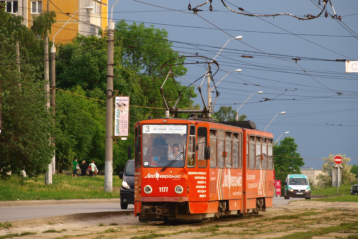 Львов, Tatra KT4D № 1177