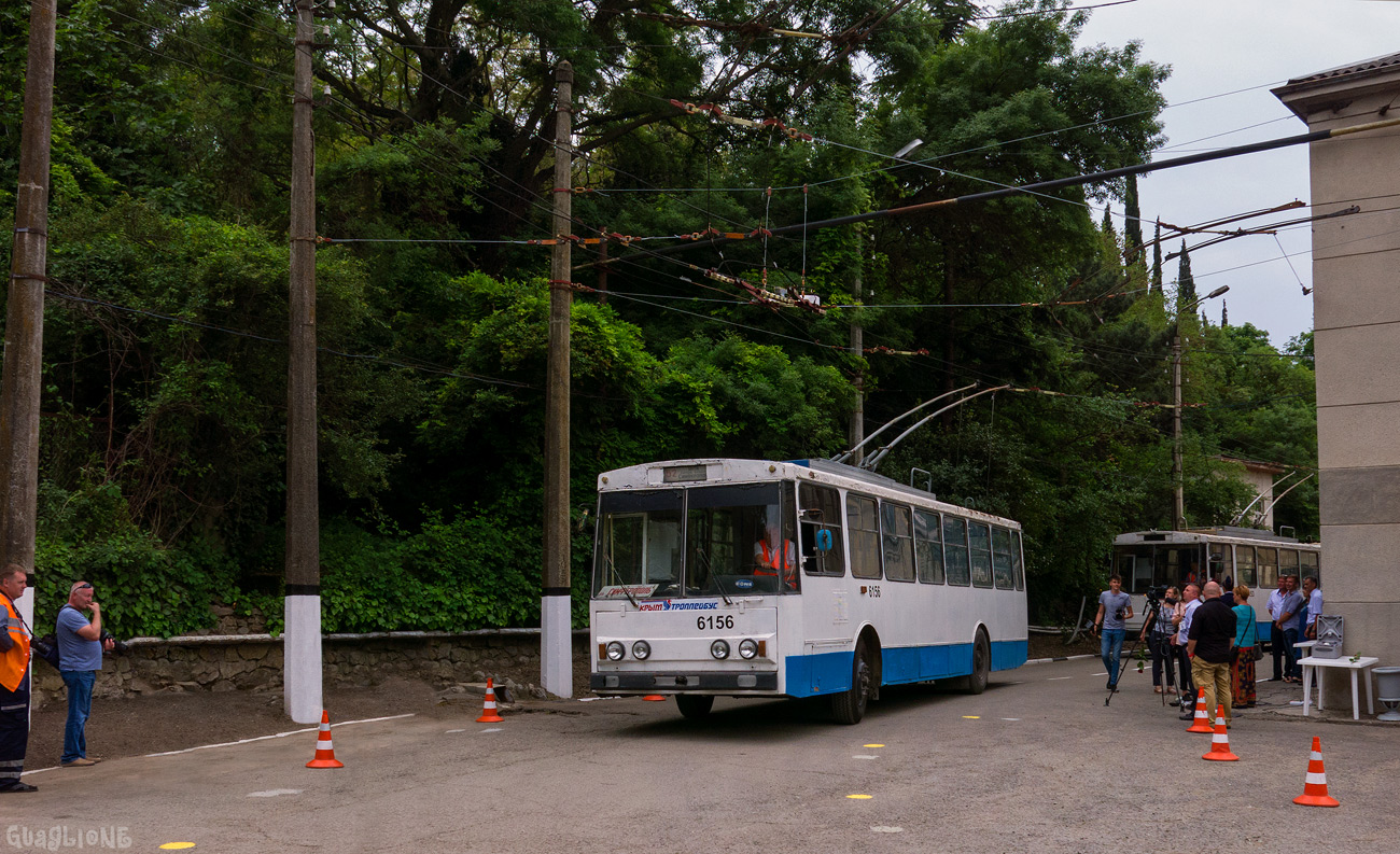 Krim-Obus, Škoda 14Tr11/6 Nr. 6156; Krim-Obus — XVIII All-Russian competition of professional skills "The best trolleybus driver". (Yalta May 17-18, 2018)