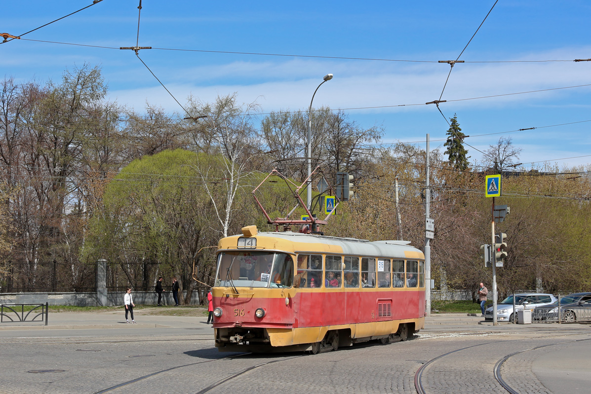Екатеринбург, Tatra T3SU (двухдверная) № 516