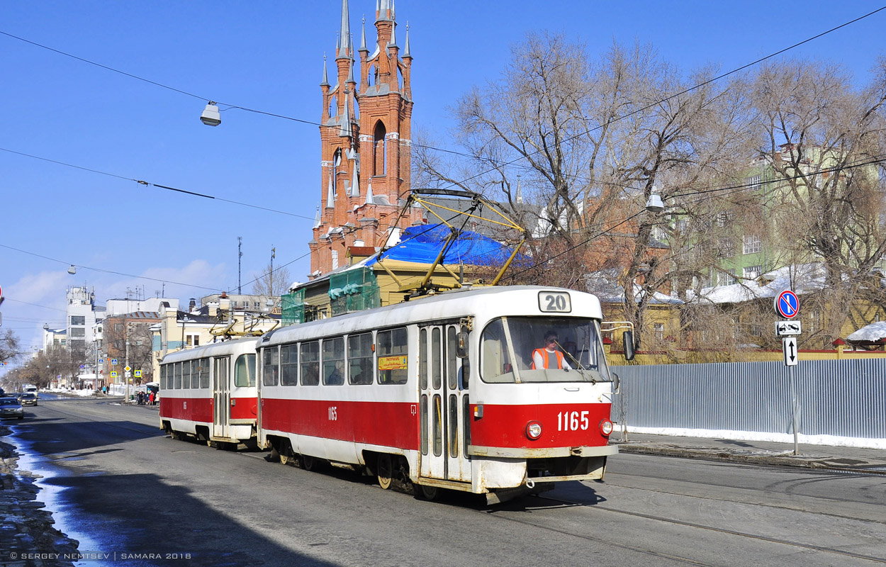 Самара, Tatra T3SU (двухдверная) № 1165