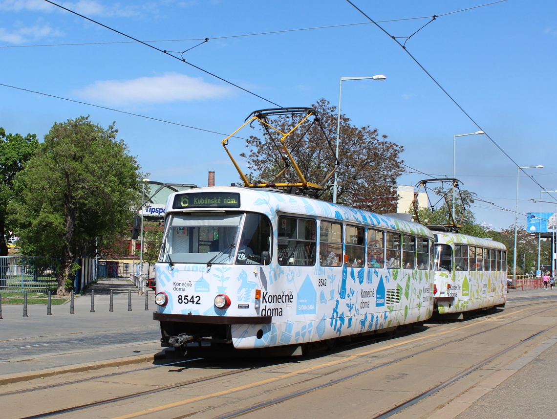 Прага, Tatra T3R.P № 8542