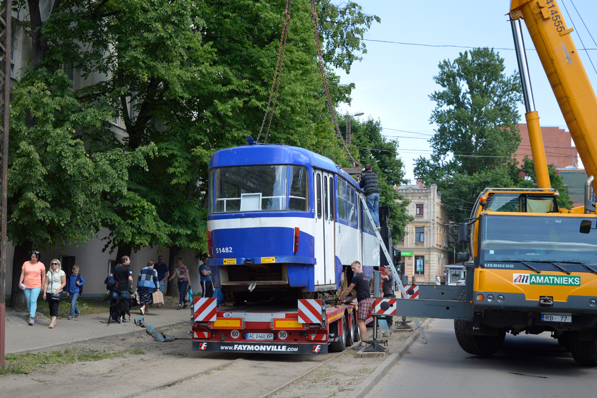 Рига, Tatra T3A № 51482; Рига — Транспортировка ПС