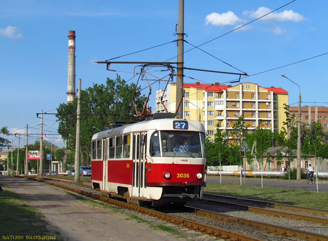 Харьков, Tatra T3A № 3036