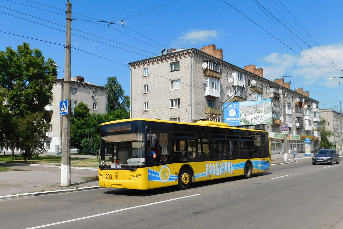 Кременчуг, ЛАЗ E183D1 № 200