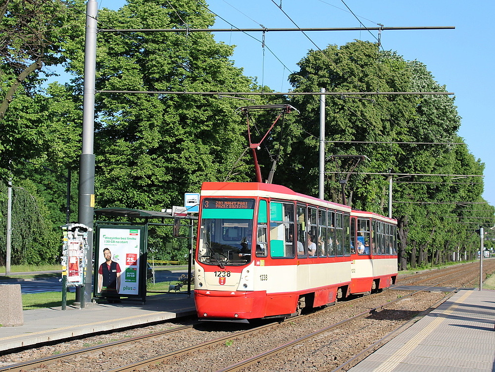 Гданьск, Konstal 105Na № 1238