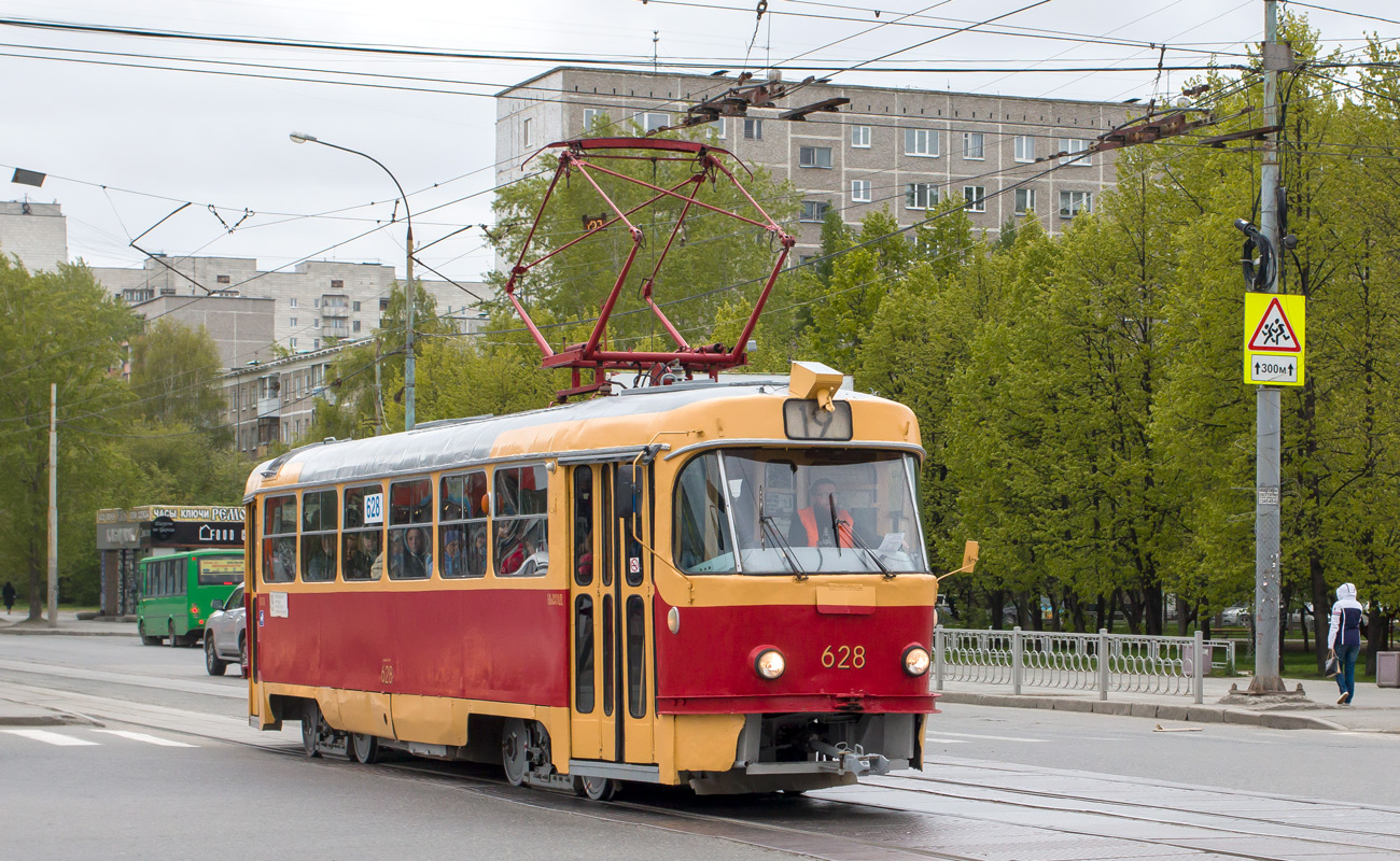 Екатеринбург, Tatra T3SU (двухдверная) № 628