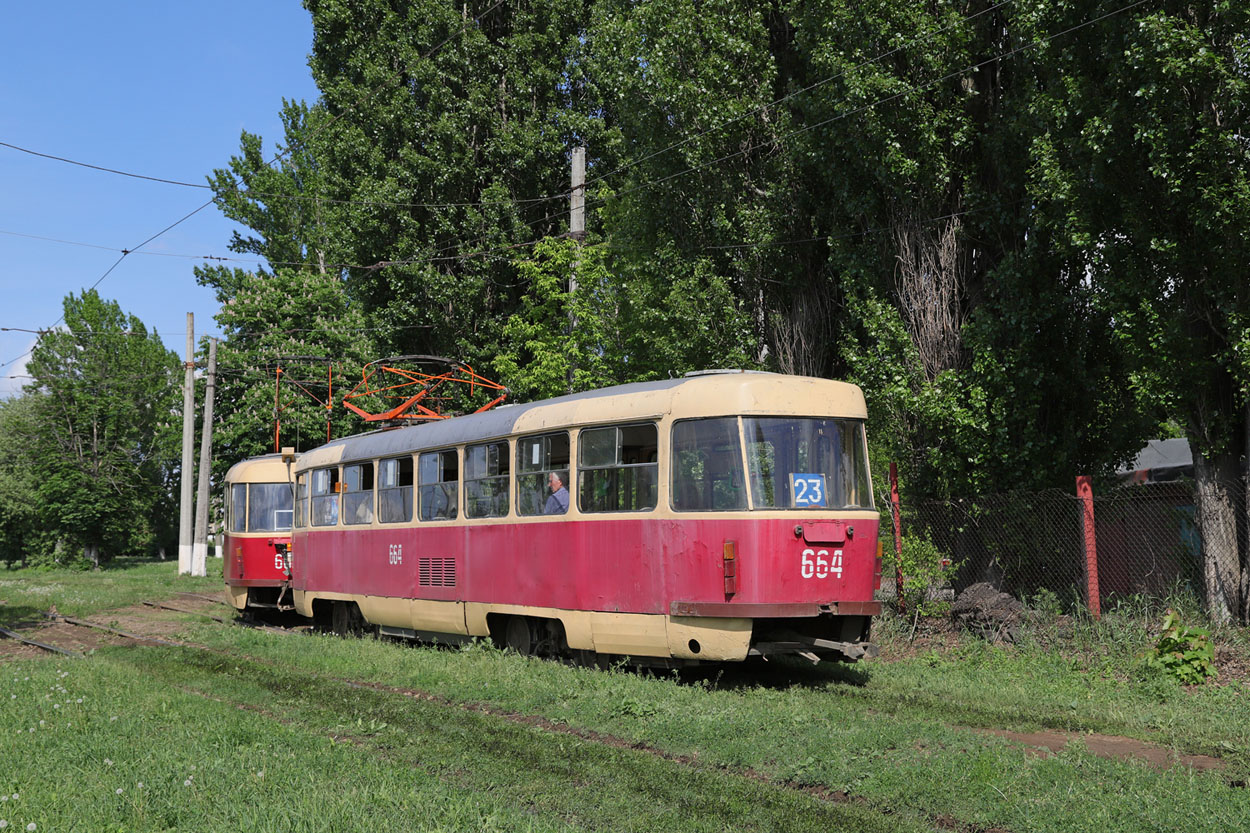 Харьков, Tatra T3SU № 664