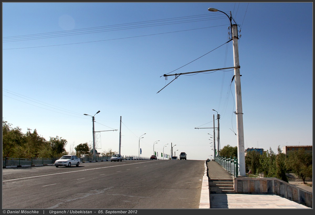 Urgencs — Trolleybus lines and infrastructure
