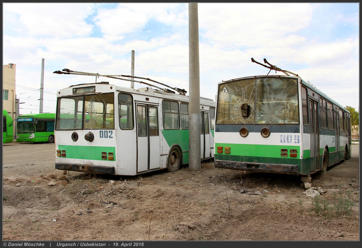 Urgench, Škoda 14Tr13/6 č. 002; Urgench, Škoda 14Tr13/6M č. 009