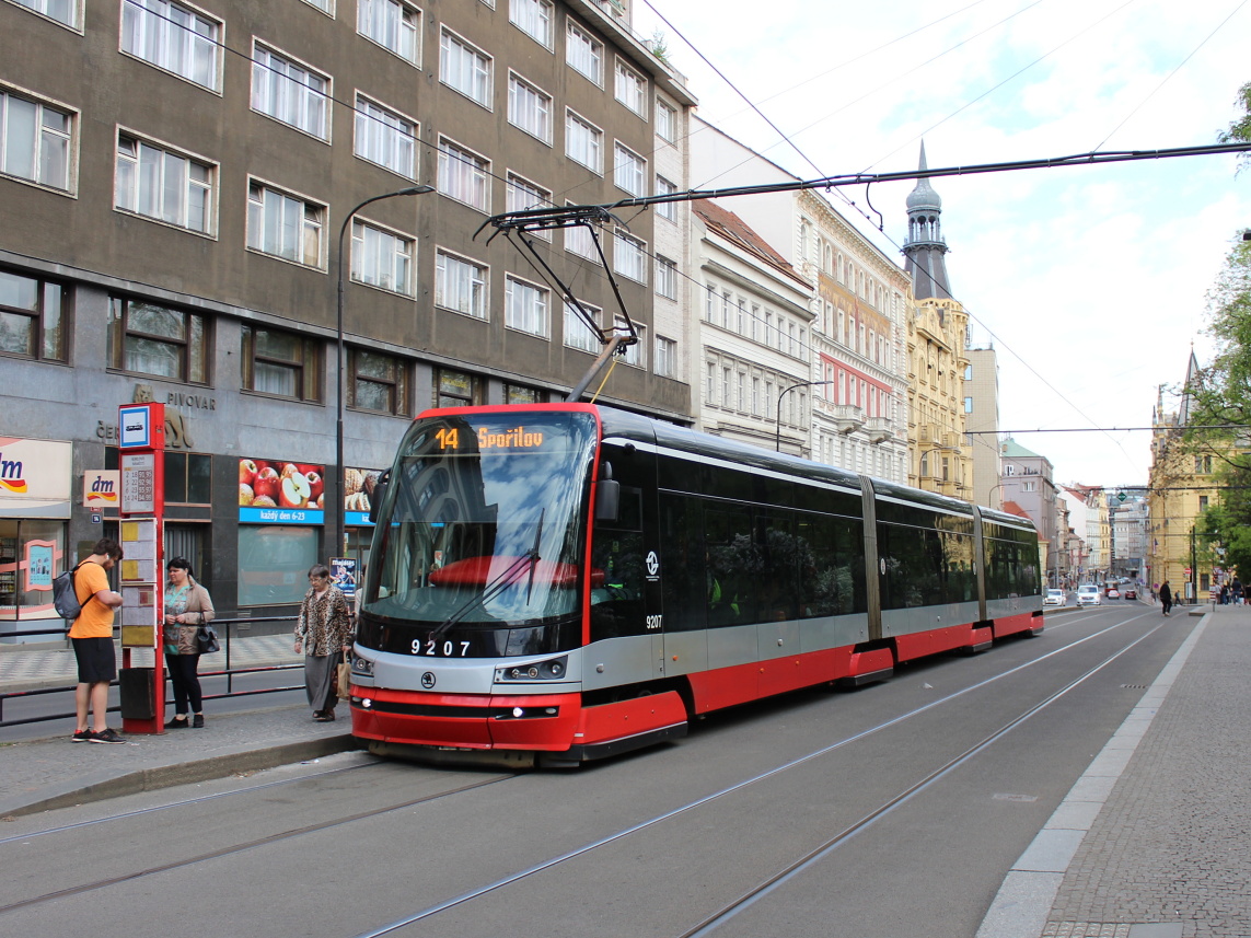 Прага, Škoda 15T1A ForCity Alfa Praha № 9207