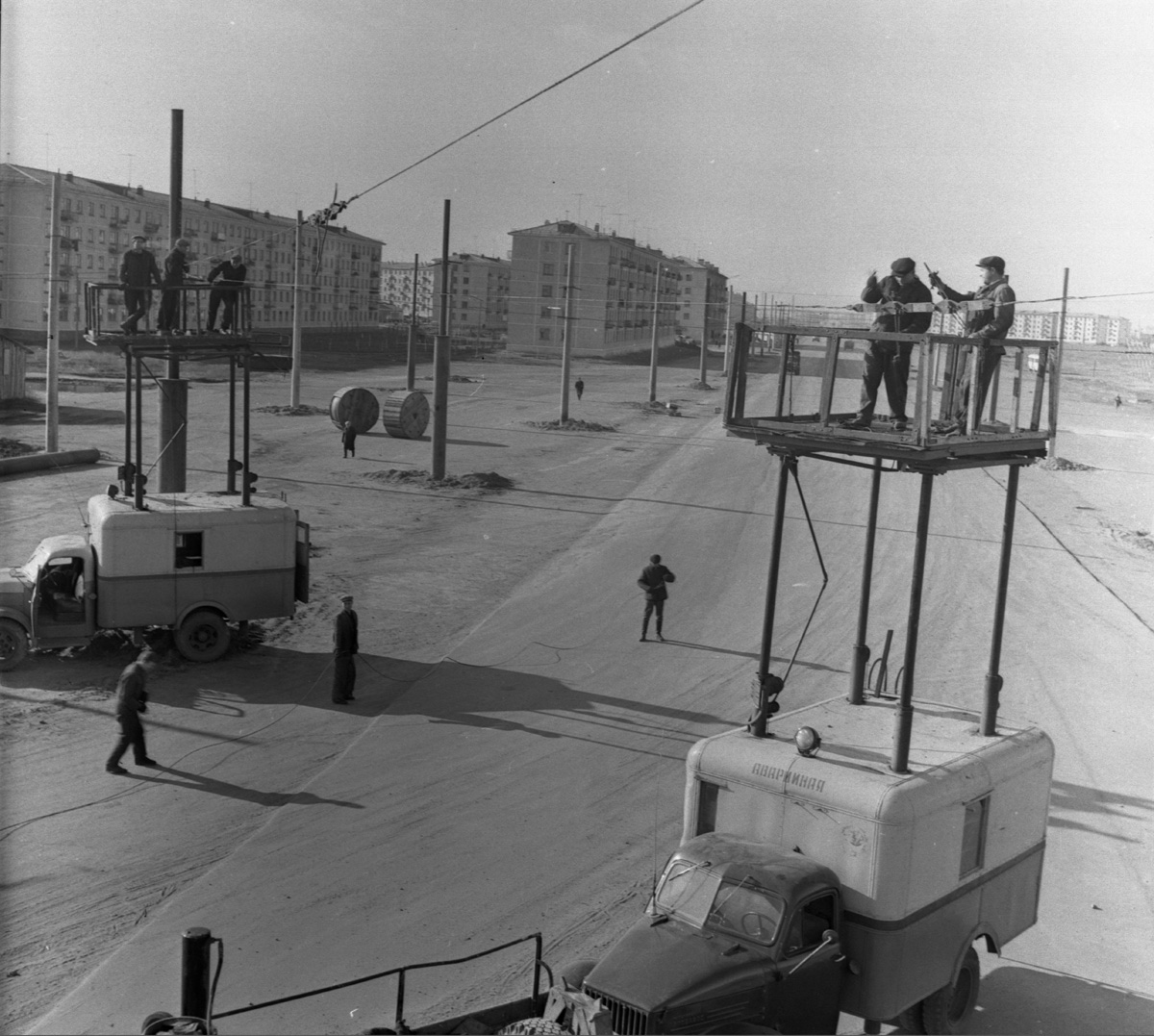 Омск — Исторические фотографии; Омск — Конечные станции и разворотные кольца; Омск — Троллейбусные линии — Правый Берег Иртыша