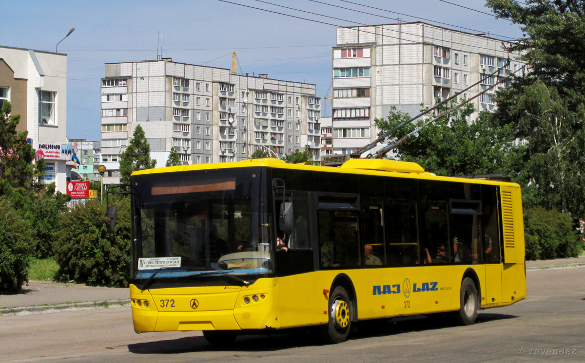 Черкассы, ЛАЗ E183D1 № 372