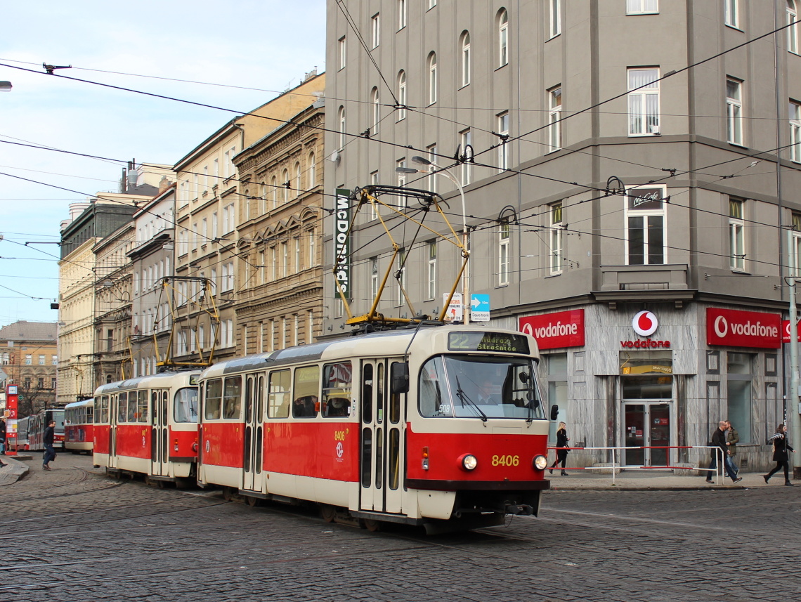 Прага, Tatra T3R.P № 8406