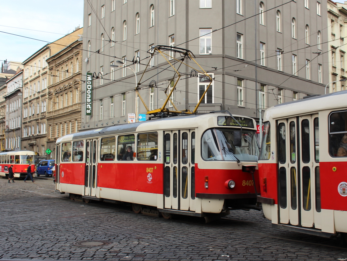 Прага, Tatra T3R.P № 8407