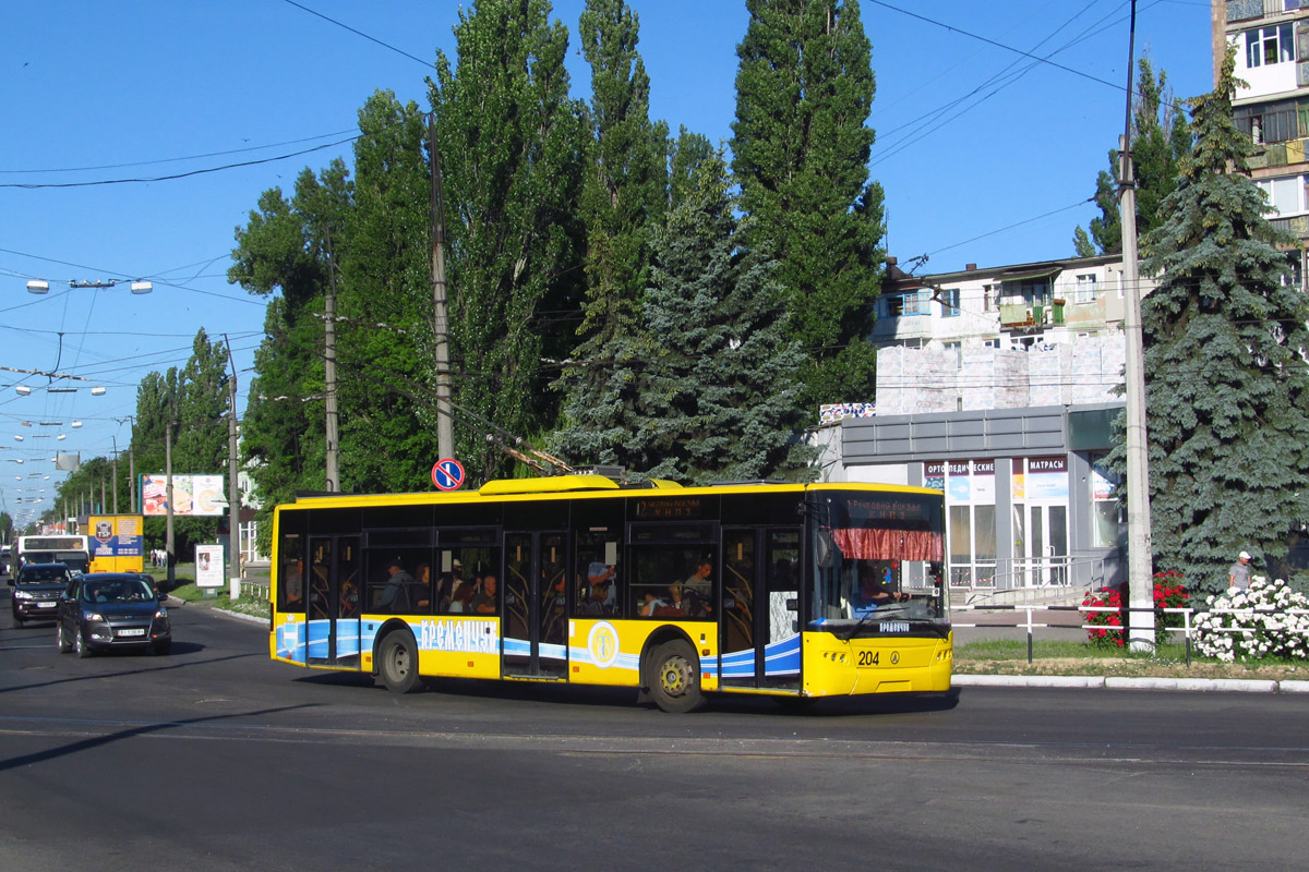 Кременчуг, ЛАЗ E183D1 № 204
