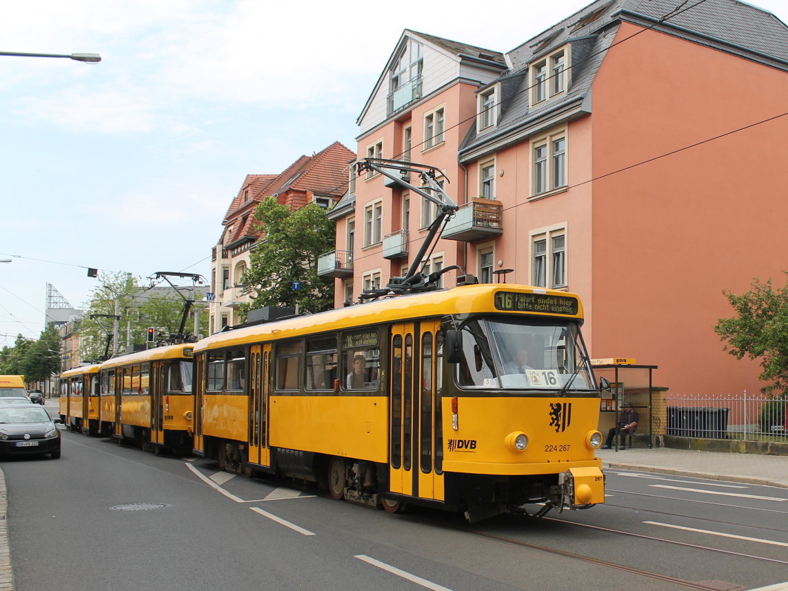 德勒斯登, Tatra T4D-MT # 224 267; 德勒斯登 — 25 years of tram museum — 50 years of Tatra (03.06.2017)