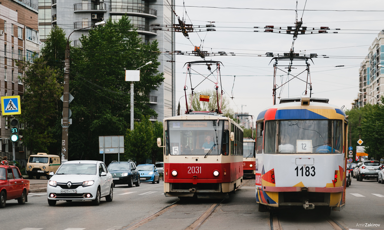 Ижевск, Tatra T6B5SU № 2031; Ижевск, Tatra T3K № 1183