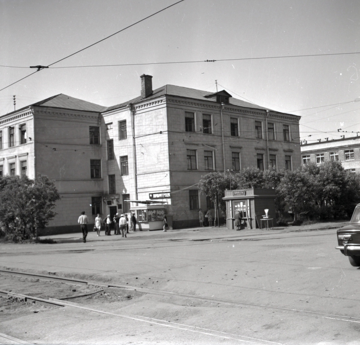 Omsk — Closed tram lines; Omsk — Historical photos; Omsk — Tram lines – Right bank of the Om River