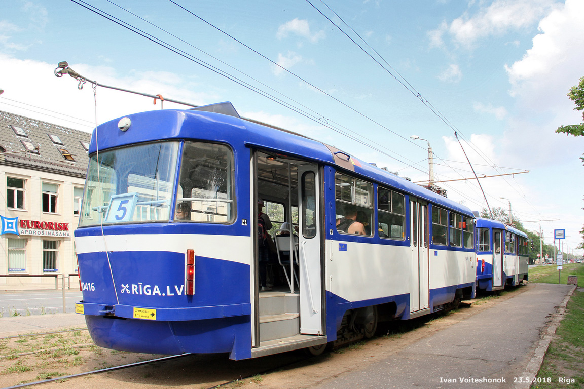 Рига, Tatra T3A № 30416