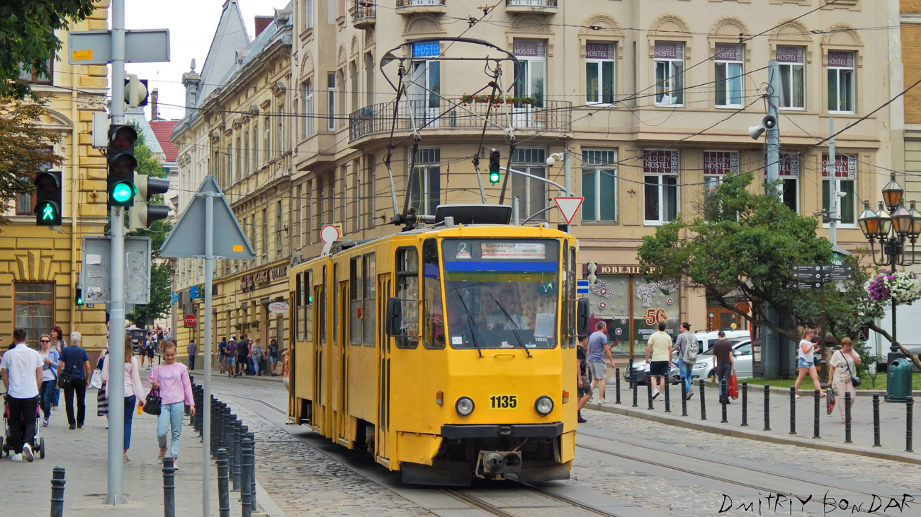 Львов, Tatra KT4SU № 1135