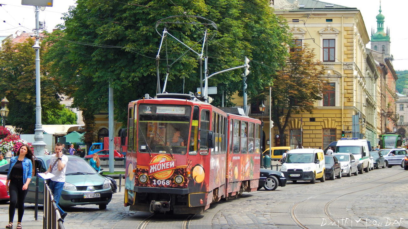 Львов, Tatra KT4SU № 1068