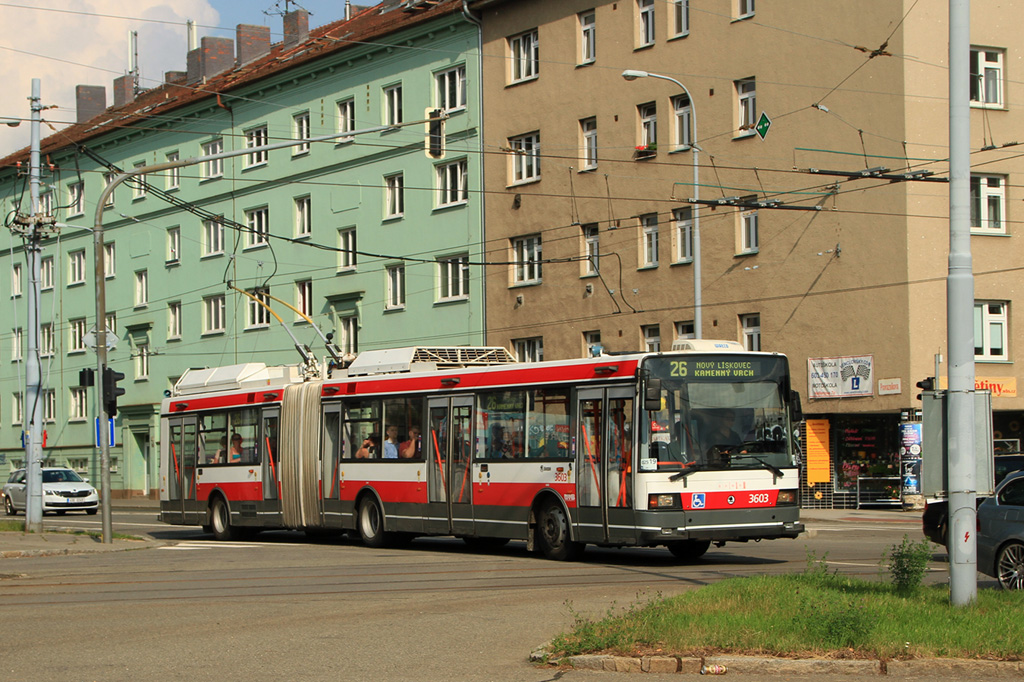 Брно, Škoda 22Tr № 3603