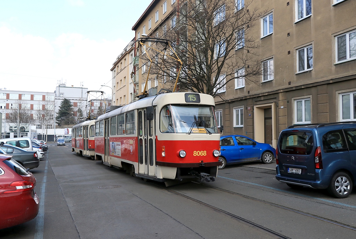 Прага, Tatra T3M2-DVC № 8068 Прага, Tatra T3M2-DVC № 8068