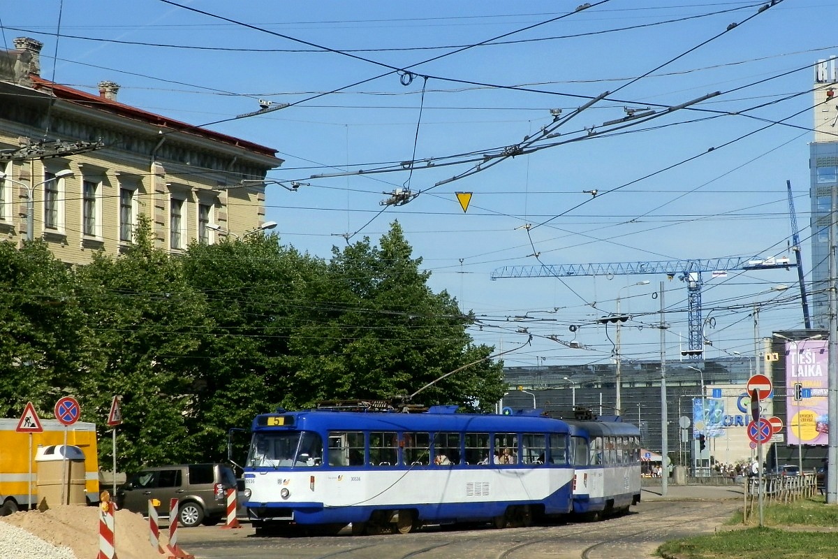 Рига, Tatra T3A № 30536; Рига — Трамвайные линии и инфраструктура