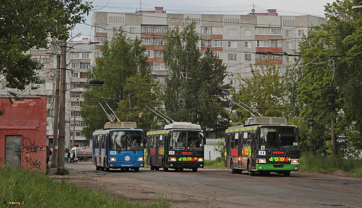 Ярославль, ЛиАЗ-5280 № 10; Ярославль, ЛиАЗ-5280 (ВЗТМ) № 25; Ярославль, ЛиАЗ-5280 № 21