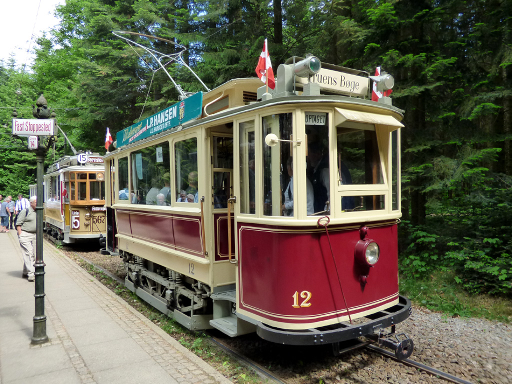 Skjoldenæsholm, ASEA 2-axle motor сar N°. 12; Skjoldenæsholm — 40 year jubilee of Sporvejsmuseet — 26.05.2018.