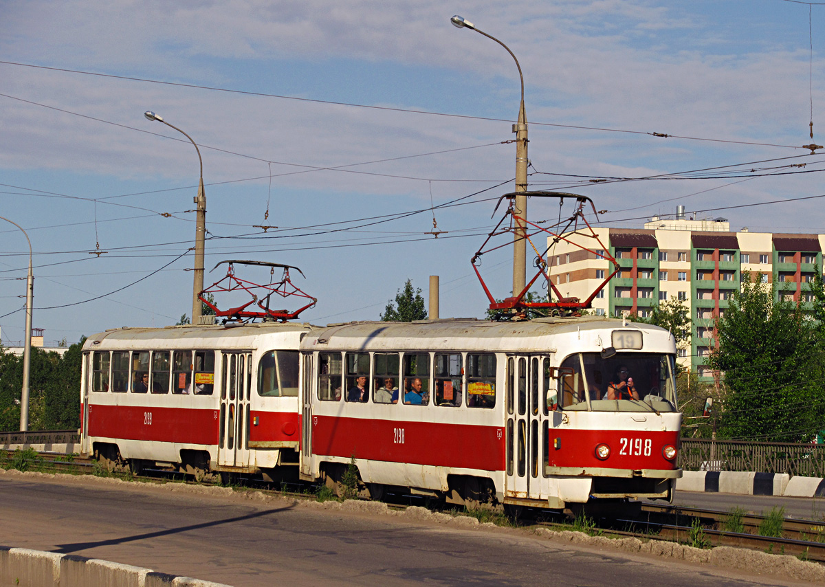 Самара, Tatra T3SU (двухдверная) № 2198