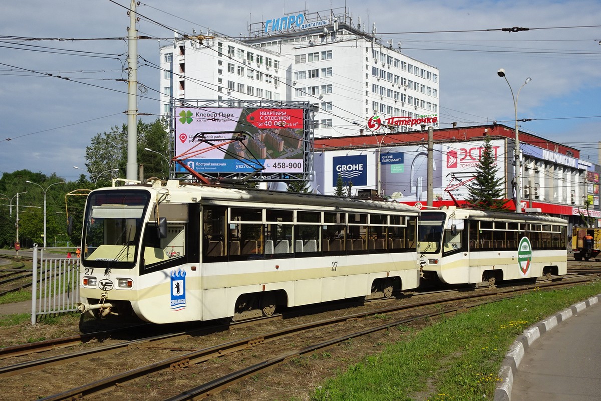 Ярославль, 71-619КТ № 27; Ярославль — Разные фотографии; Ярославль — Ремонты путей