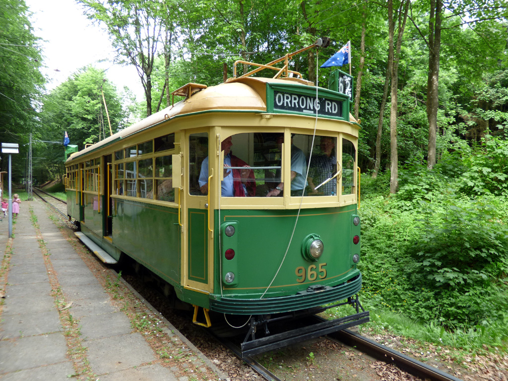 Skjoldenæsholm, MMTB W6 Class № 965; Skjoldenæsholm — 40 year jubilee of Sporvejsmuseet — 26.05.2018.