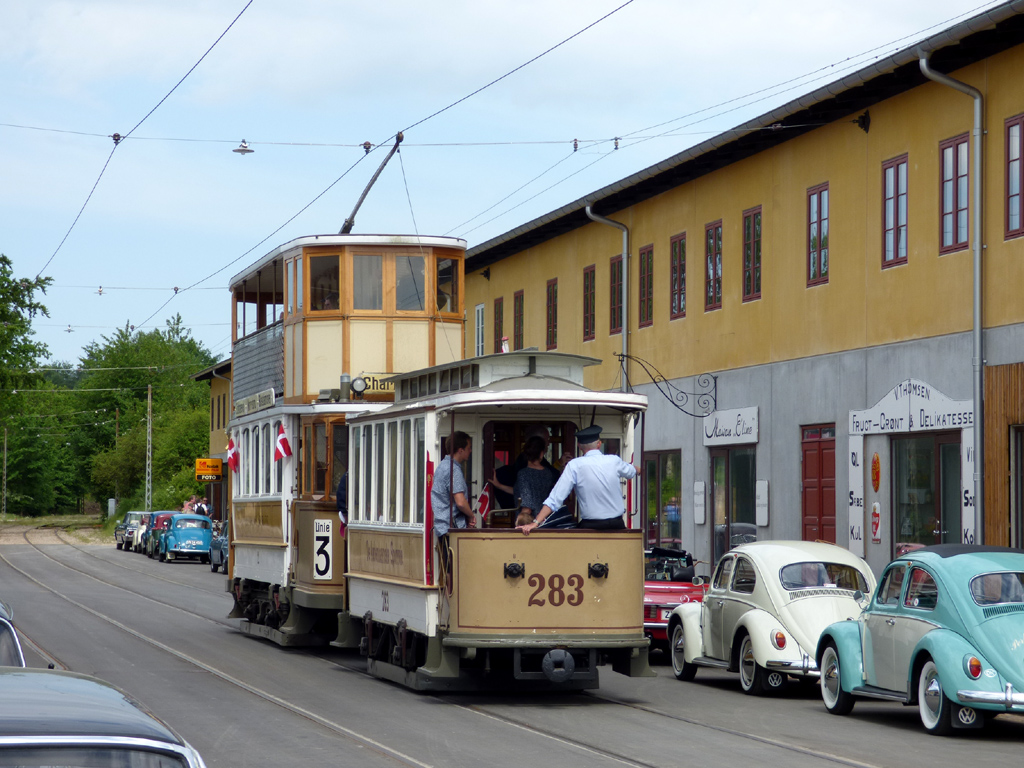 Скьолленесхольм, Двухосный прицепной вагон № 283; Скьолленесхольм — 40-летний юбилей музея — 26.05.2018.