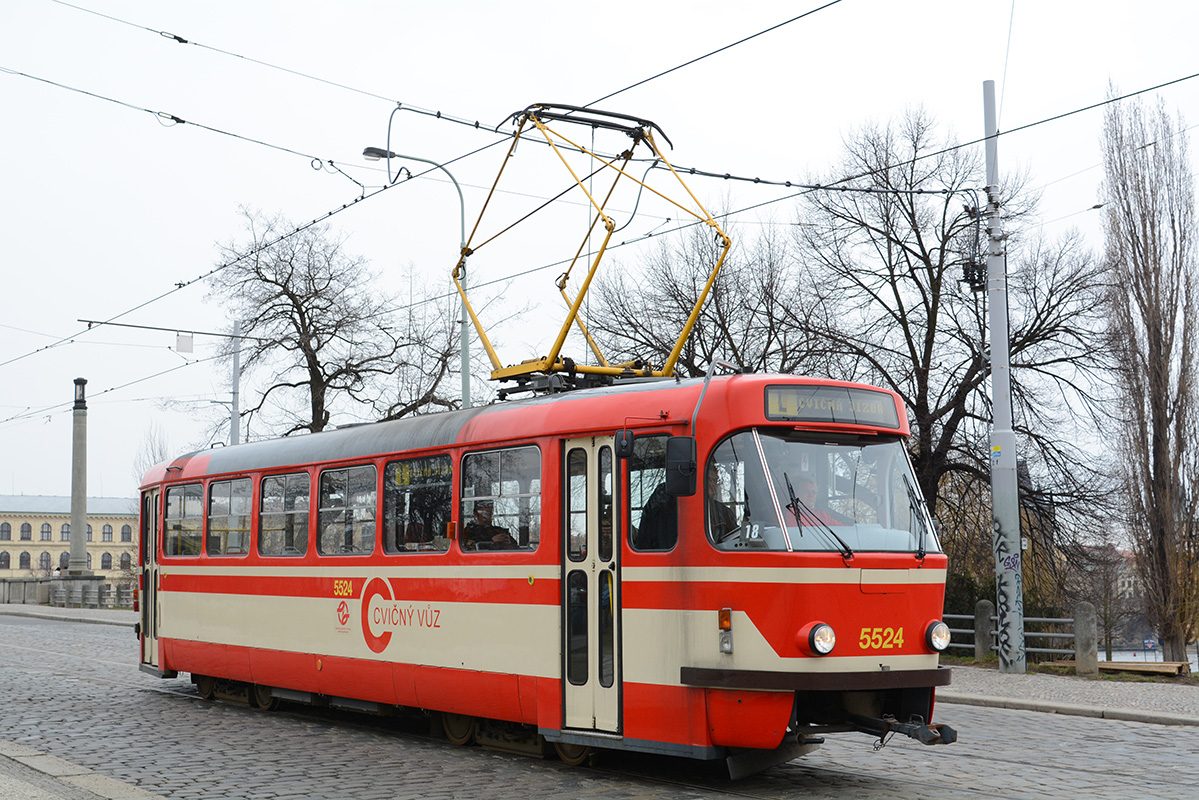 Прага, Tatra T3R.P № 5524