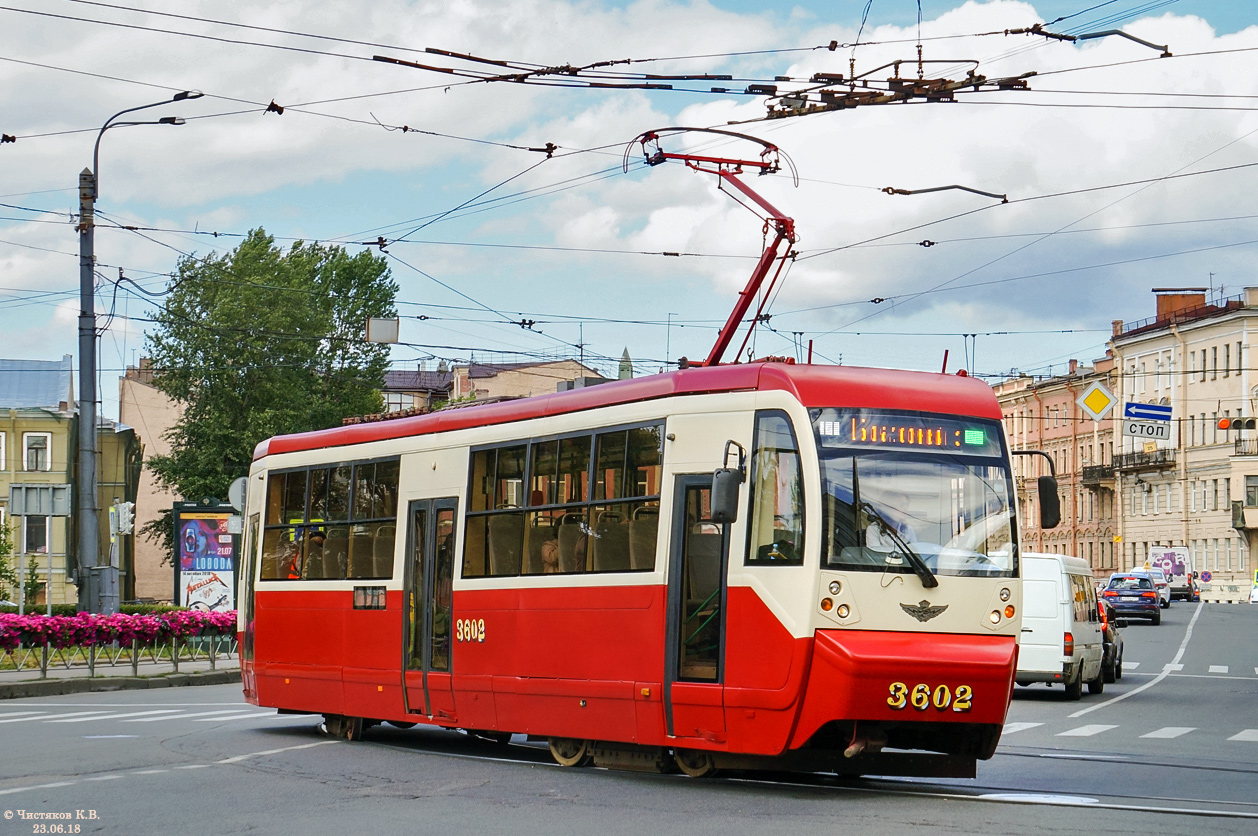 Санкт-Петербург, ЛМ-68М2 (мод. СПб ГЭТ) № 3602